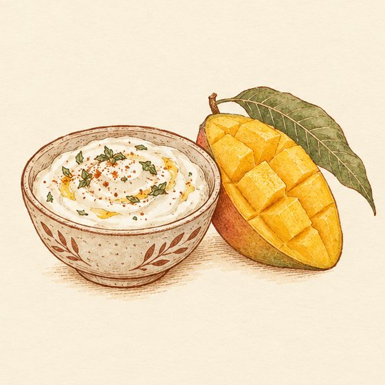Illustration of Mango Yogurt