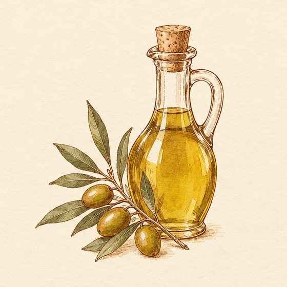 Illustration of Olive Oil